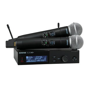 SHURE SLXD24D+J/58-JB SM58�n���h�w���h���M�@2�䓋�ڃf���A�����C�����X�V�X�e�� ���S�̓��{���K�i�I