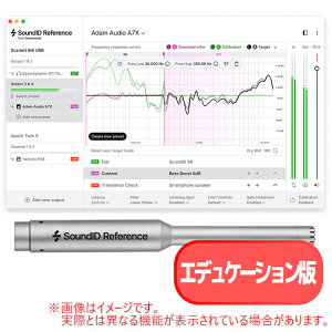 SONARWORKS SOUNDID REFERENCE FOR SPEAKERS&HEADPHONES WITH MEASUREMENT MICROPHONE EDUCATION LICENSE