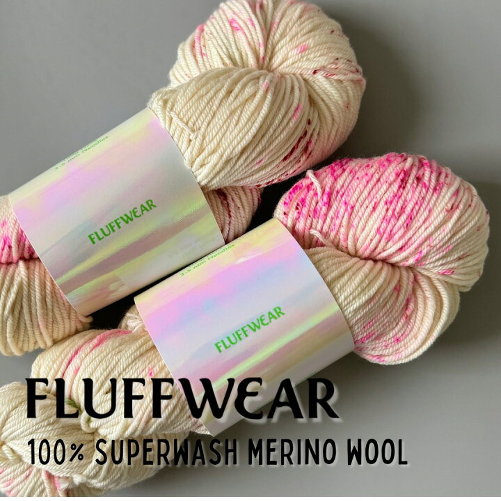 楽天市場】FLUFFWEAR - SUPER WASH MERINO WOOL YARN - VALENTINES 