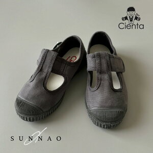 ��Cienta��T strap black sole shoes - BLACK 77777