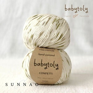 Babytoly Organic pima cotton yarnsConfetti Thymeiюj