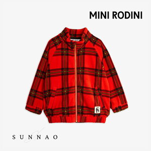 Mini Rodini Checkered fleece jacket