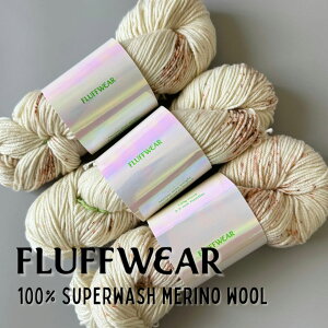 FLUFFWEAR SUPER WASH MERINO WOOL YARN - CARAMEL CONFETTI