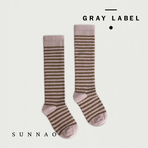 ��GRAY LABEL�� Long Ribbed Sock - Berry - Woody