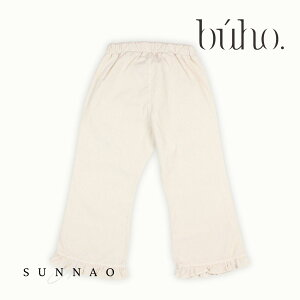 ��Buho�� SOFT VELOUR GIRLY PANTS - IVORY