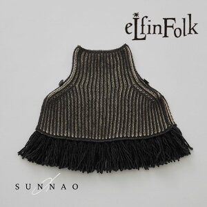 eLfinFolk Rib knit Knights cape  - black