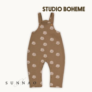 STUDIO BOHEME PARIS HOMER OVERALLS - MOCHA / DOGS