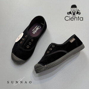��Cienta�� Velour Deck shoes - NEGRO 955075�i���K�̔��X�j