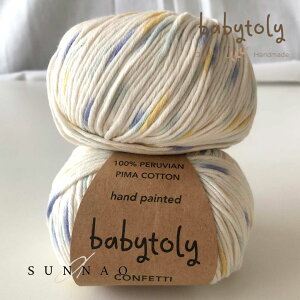 ��Babytoly�� Organic pima cotton yarns - Confetti DIAMOND�i�ю��j
