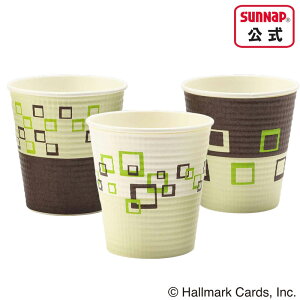 エンボスカップ HM スクエアポップ 250ml 8oz 50個 【 エンボス 紙コップ エンボス加工 断熱 耐熱 断熱性 ホールマーク 使い捨て 日本製 国産 C2550EHK 】