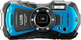 リコー デジカメ WG-90 ブルー 防水 耐衝撃 防塵 耐寒 アウトドア デジタルカメラ 1600万画素 ペンタックス PENTAX RICOH