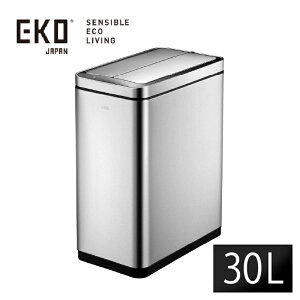 EK9287MT-30L EKO デラックスファントム センサービン 30L ゴミ箱 ステンレス エコフライ