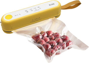 Suseal スシール 充電式真空パック機 FY-F02-YL イエロー フードシーラー 真空パック ヒートシーラー 家庭用