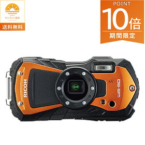 ���R�[ �f�W�J�� WG-80 �I�����W �h�� �ϏՌ� �h�o �ϊ� �A�E�g�h�A �f�W�^���J���� 1600����f LED ISO 6400 RICOH