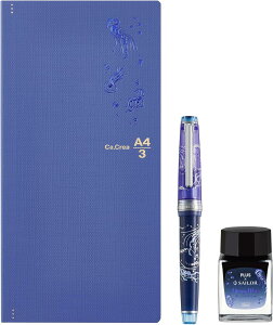 セーラー万年筆 カ.クリエ プレミアムクロス×プロフェッショナルギアスリム 海月限定セット 10-8829-140 ペン先:極細字(EF) おしゃれ 高級筆記具 SAILOR