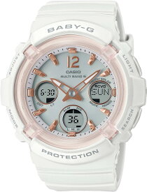 カシオ CASIO Baby-G ベビージー BGA-2800-7AJF 電波ソーラーウオッチ 10気圧防水 ラバーバンド ホワイト レディース 女性用 おしゃれ 腕時計