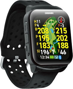 c݌ɂ킸@O[I GreenOn THE GOLF WATCH GS501 ubN ׃fBXvC GPS^v rv