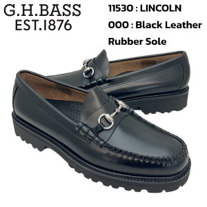 W[GC`oX EB[WY Y rbg[t@[ J[ G.H.Bass Weejuns LINCOLN BIT LOAFER BA11530 000 MEN'S BLACK ECY r[t[ ubN nCVCU[ o[\[  C V