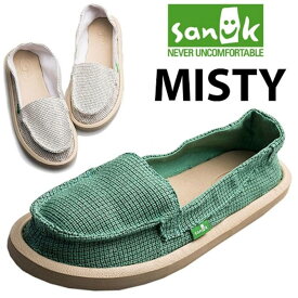 SANUK サヌーク W MISTY SLIP-ON ミスティ スリッポン SWF10586 レディース シューズ スリップオン スリッポン おしゃれ 春コーデ 楽天 あす楽対応