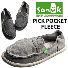 SANUK サヌーク W PICK POCKET FLEECE SLIP-ON ポケット フリース スリッポン SWF1117 レディース シューズ スリップオン スリッポン おしゃれ 春コーデ 楽天 あす楽対応