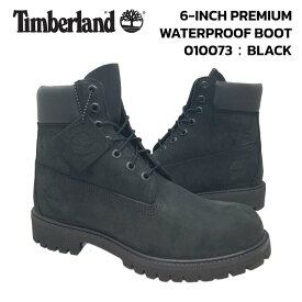 ティンバーランド メンズ 6インチ プレミアム ウォータープルーフ ブーツ 10073 Timberland 6-INCH PREMIUM WATERPROOF BOOT BLACK ブラック 黒 ヌバック ICON アイコン レースアップブ－ツ シックスインチブーツ 靴