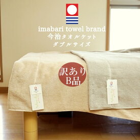 タオルケット ダブル ダブルロング 今治 訳あり B品 無地 約180x220cm／約180x200cm 日本製 綿100 今治産 スタンダード　今治タオルブランド 返品不可