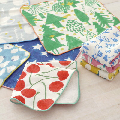 楽天市場 メッセージシール無料 タオル ハンカチ タオルハンカチ 25x25 子供 こども 女性 ギフト プチギフト ミニギフト おしゃれ 北欧 北欧系 イラスト 幼稚園 保育園 男の子 女の子 Hello Bear ガーゼ キッズ 国産 日本製 かわいい ミニハンカチ デイジー りんご