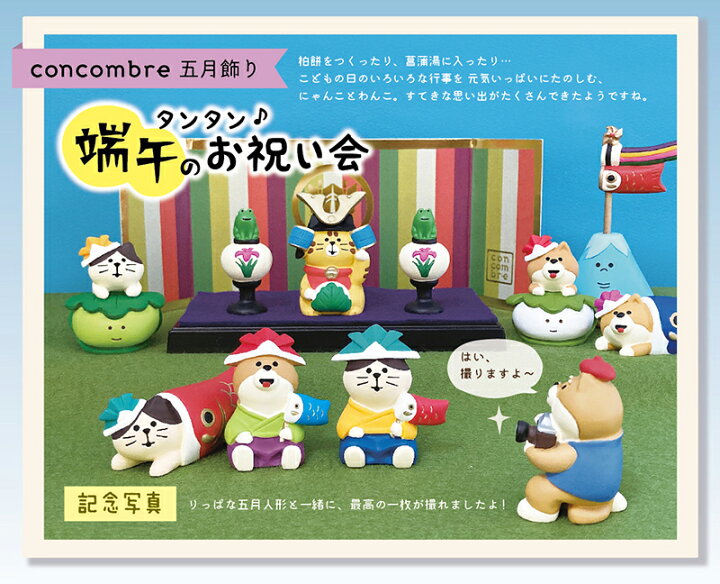 楽天市場】端午の招き猫 鯉のぼりコンコンブル 五月飾り 2023 新作  