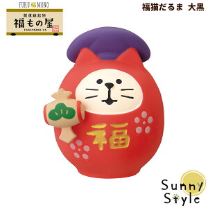 コンコンブル FUKUMONO 2026 福もの屋 福猫だるま 大黒 フクモノ 縁起物 お守り 開運 金運 商売繁盛 学力成就 合格祈願 DECOLE concombre まったりマスコット 飾り 置物 ディスプレイ インテリア かわ