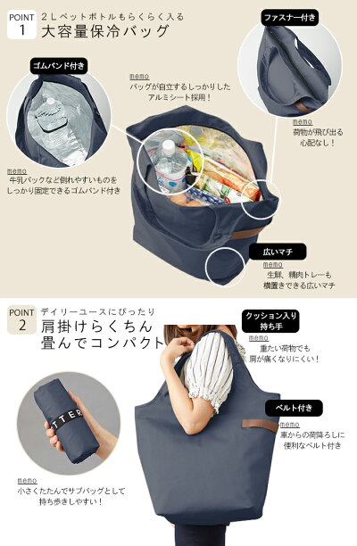 楽天市場 ゆうパケットは送料無料 エコバッグ Motteru モッテル クルリト クーラーマルシェバッグ 保冷バッグ クーラーバッグ ショッピング バッグ 買い物 トートバッグ レジ レジ袋 折りたたみ 大容量 大 アウトドア ひだまり雑貨店 サニースタイル