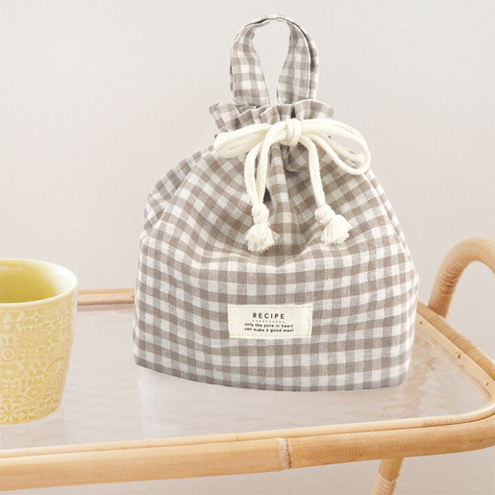 楽天市場 ラッピングok ランチバッグ 保冷 お弁当袋 保冷バッグ 巾着 巾着袋 弁当 おしゃれ シンプル ナチュラル リネン コットン 麻 Recipe 保冷ランチトート レシピ 保温 レディース ランチサック マグポーチ 離乳食 ケース ひだまり雑貨店 サニースタイル