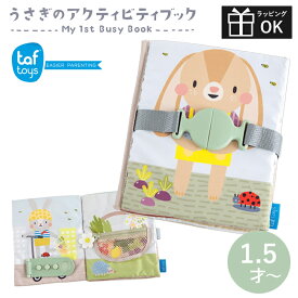 絵本 布絵本 知育 おもちゃ ファーストブック 1.5歳 2歳 1歳 タフトイ 指先トレーニング うさぎのアクティビティブック