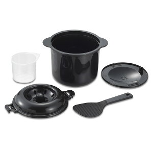 【送料無料】ドリテック(dretec) カクセー 電子レンジ専用炊飯器 備長炭入り ちびくろちゃん 2合炊き