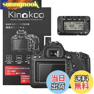 �y���������zkinokoo �f�W�^���J�����t���ی�t�B���� �t���v���e�N�^�[ Canon EOS 6D��p �t�����j�^�[�p�K���X�v���e�N�^�[0.25mm�ƕ\���o�l���p�����\�ی�t�C�����Z�b�g 2�Z�b�g(6D)