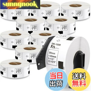 �y���������z�H�i�\���p���x�� 39mm x 48mm DK-1220 620��/�� ���M�X�e�b�J�[�����x���v�����^�[ QL-800 QL-820NWB QL-700 QL-550 QL-720NW QL-650TD 10���[���Z�b�g�A�u���U�[Brother�ƌ݊����̂��� DK���x�� ���v62