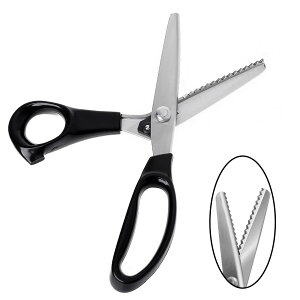 【送料無料】LIANHATA ピンキングハサミ 山型 ギザギザハサミ ステンレス製 ピンキング鋏 ピンキングはさみ クラフトはさみ 握りやすい 鋭利 裁縫 布切り手芸洋裁鋏DIY ラッピング用 洋裁道具