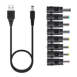 yzYACHUN USB dP[u ϊvOt 5.5x2.1mm 1m 5V1A DC[dR[h A_v^ 8 in 1 @ PSP \[[pl [ȂǑΉp 3.5 * 1.35mmA 4.0 * 1.7mm A 4.8 * 1.7mm A5.5 * 1.7mmA5.5 * 2.1mm 