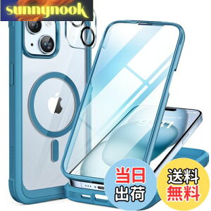 yzMiracase iPhone15 p P[X MagSafeΉ 9H KX 360°ی X}zP[X iPhone15 p Jo[ Sgop[یP[X 6.1C` tJo[ CX[dΉ }OZ[tΉ }O