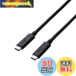 yzGR USB-CP[u C-C 0.5m USB3.1Gen2 Fؕi USB Power DeliveryΉ 5Ao ubN USB3-CC5P05NBK