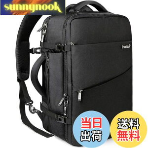 �y���������z[Inateck] 40L ���s �����b�N ��e�� 3way �o�b�N�p�b�N �@���������� ���[�� �o�� �y�� ����h�~ �������H 15.6-17�C���`PC �o�b�O �j�����p �ʋ� �ʊw �l�C �ϏՌ� ������� �u���b�N