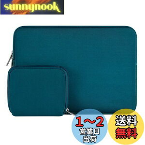 【送料無料】MOSISO ラップトップ スリーブバッグ 対応機種 Laptop 13インチ、小さなケース付き ネオプレン素材 バッグ (ディープティール)
