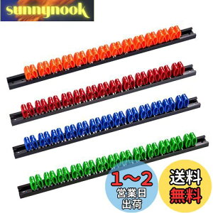 【送料無料】laofeei ドライバーホルダー ツールホルダー 工具差し プライヤー 壁掛け ガレージ 収納 ラック 取付用のネジ付属 4本セット(レッド、ブルー、グリーン、オレンジ)