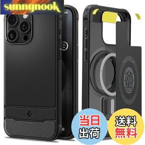 �y���������zSpigen �y�n��18�N�̋Z�p�́z iPhone 15 Pro �P�[�X MagSafe �ϏՌ� �ČRMIL�K�i�擾 �}�b�g�� �}�O�l�b�g���� �����₷�� �J�[�{���f�U�C�� �Ռ��z�� ���菝�h�~ MagSafe ���C�����X�[�d��