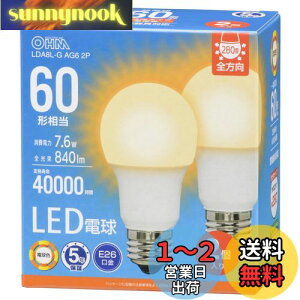 yzI[(OHM) d@ LEDd E26 60` 60bg` 60W` `Ή S dF 2 LDA8L-G AG6 2P 06-5520
