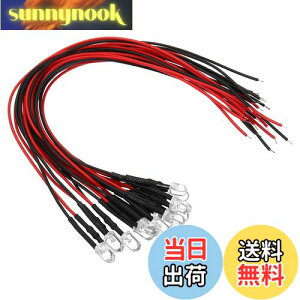 yzPATIKIL 3V - 6V 5mm LED_CI[h 12 zς ~jLEDCg d v RC DIY CWP[^[Ɩp bh