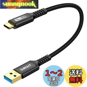 yzSUNGUY USB Type C P[u 0.3M USB3.1 Gen2 10Gbps f[^] ^Cv c [d USB-A to USB-C Z 30cm bLRlN^ Android AutoΉ iC҂ ϋv galaxy s22 ultra/iPad Pro/ipad air 4