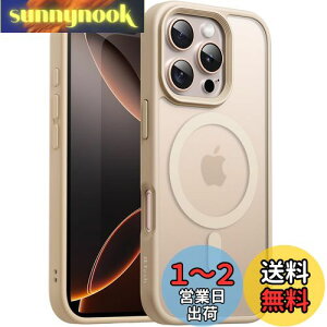 yzJETech iPhone 16 Pro 6.3C`p }Olbg P[X MagSafeɑΉ ̃}bgw ^ ϏՌ Jo[ (fU[g`^jE)