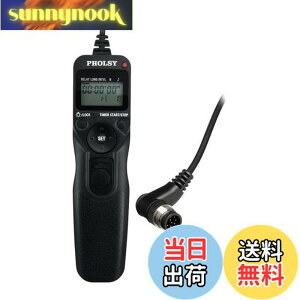 �y���������zPHOLSY N8 �^�C�}�[ �����[�g�R���g���[���[ �C���^�[�o�� �o���u �P�[�u�������[�Y Nikon �p Z8, Z9, D3, D4, D4s, D5, D6, D800, D850, D810, D700, D500, D300, D200, F6, F100, F5, F90, N90s, D1X, D2H, D3X