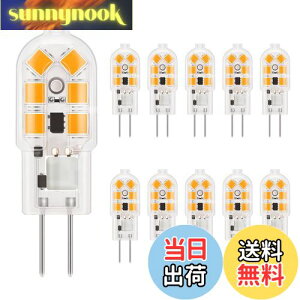 yzDiCUNO G4 LEDd 1.5W 20W`nQd 180lm dF 2700K F Ra98+ Lz AC/DC12V ȃGl 񒲌 10