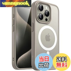 yzJETech iPhone 15 Pro 6.1C`p }Olbg P[X MagSafeɑΉ ̃}bgw ^ ϏՌ Jo[ (i``^jE)